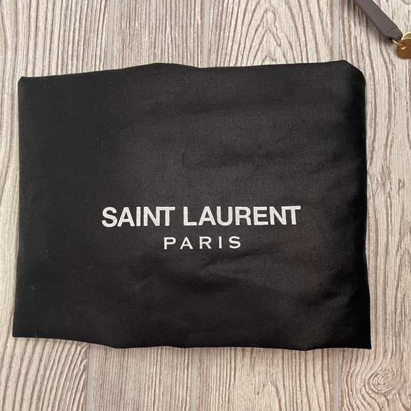 SAINT LAURENT Small Sac de Jour Bag Light Gray Leather - Picture 8 of 12